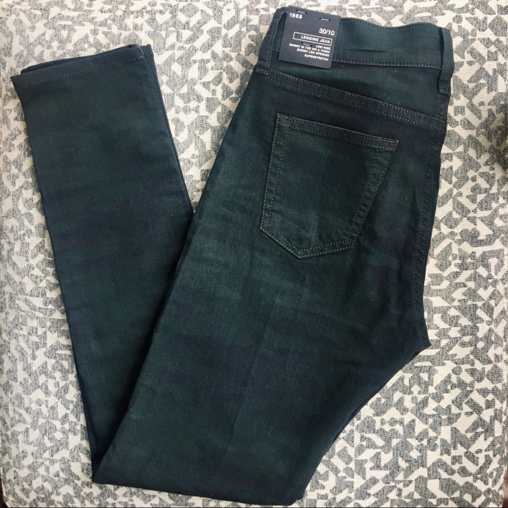 NWT GAP 1969 Legging Low Rise Skinny Jean Superstretch Subtle Camo Print